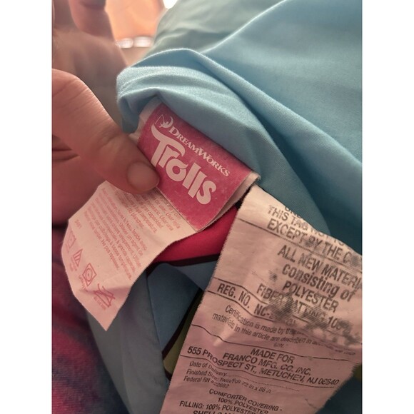 Dreamworks Trolls World Tour Kids Bedding Set Sz TWIN/FULL - Picture 6 of 7